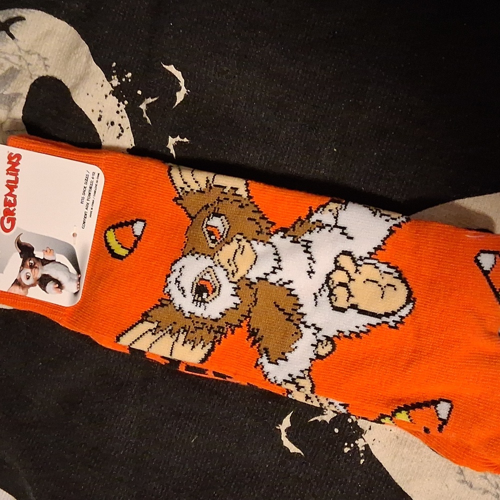 Orange GREMLINS Casual Socks PERFECT FOR HALLOWEEN!!!